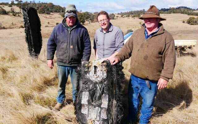 Space debris belonging to SpaceX fell into an empty field