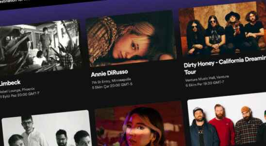 Spotify begins testing on concert ticket sales