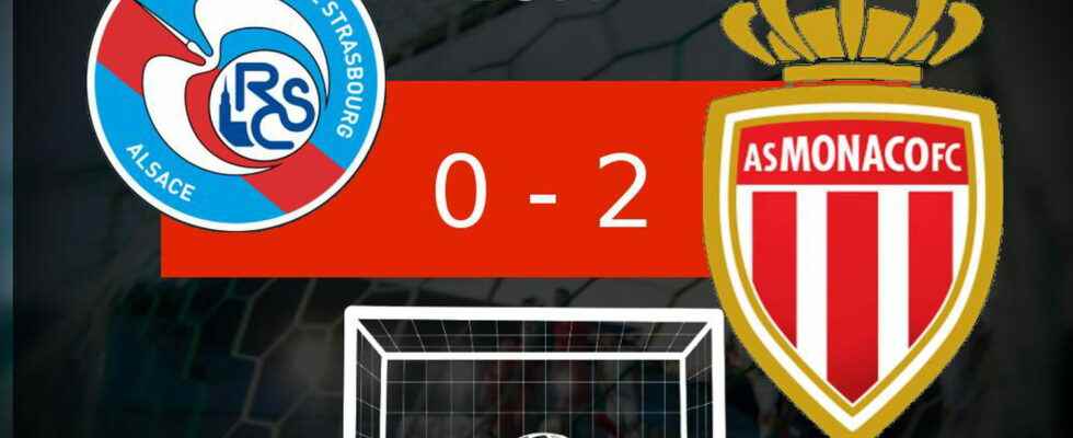 Strasbourg Monaco AS Monaco double the gap the match