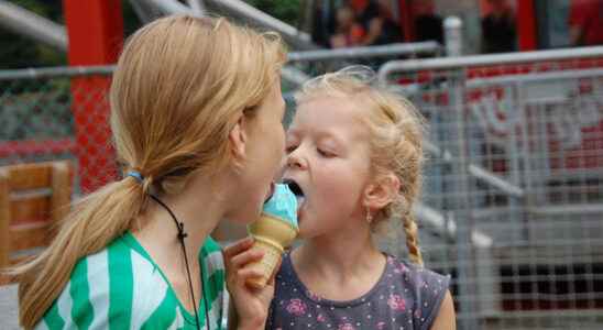 The ice cream farmer is doing good business in this