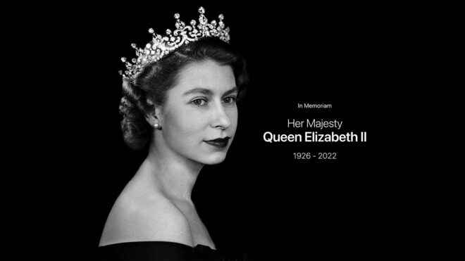 Apple brings Queen Elizabeth II to its homepage