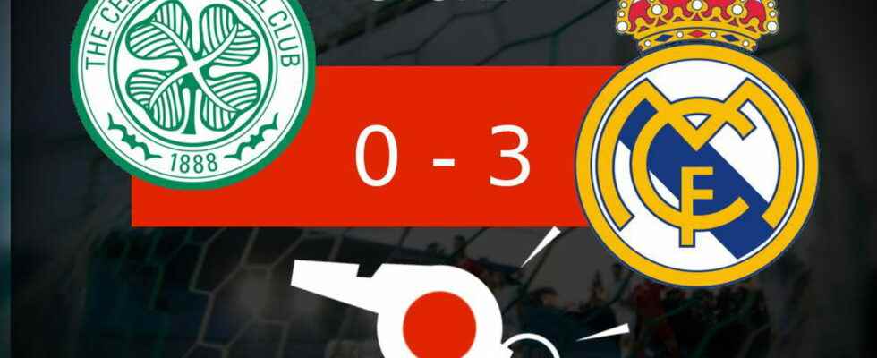 Celtic Real Madrid Celtic Glasgow did not hold 0 3