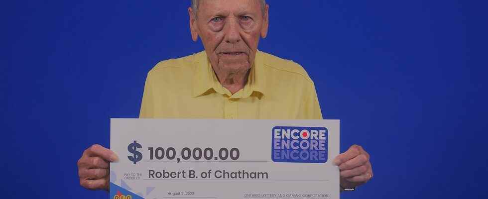 Chatham man wins 100000 playing Encore