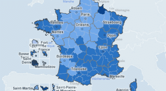 Covid map September France incidence world