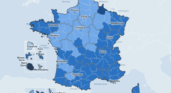 Covid map incidence by department France World