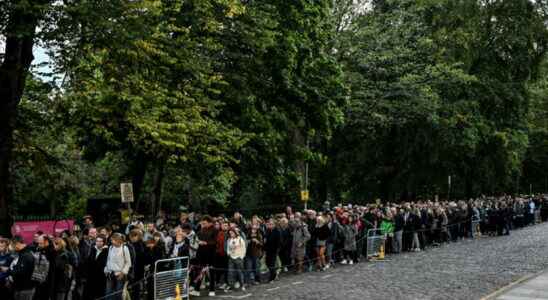 Day and night thousands of Britons bid farewell to the