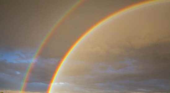 Extraordinary weather phenomenon the double rainbow