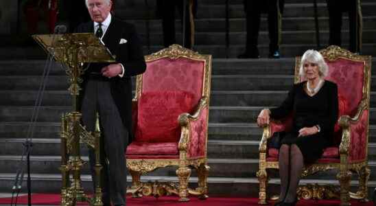 For the first time facing Parliament King Charles III feels