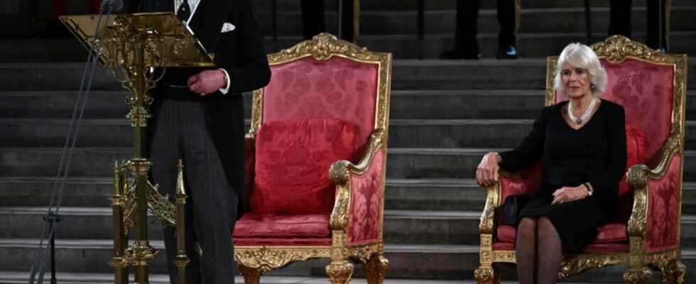 For the first time facing Parliament King Charles III feels