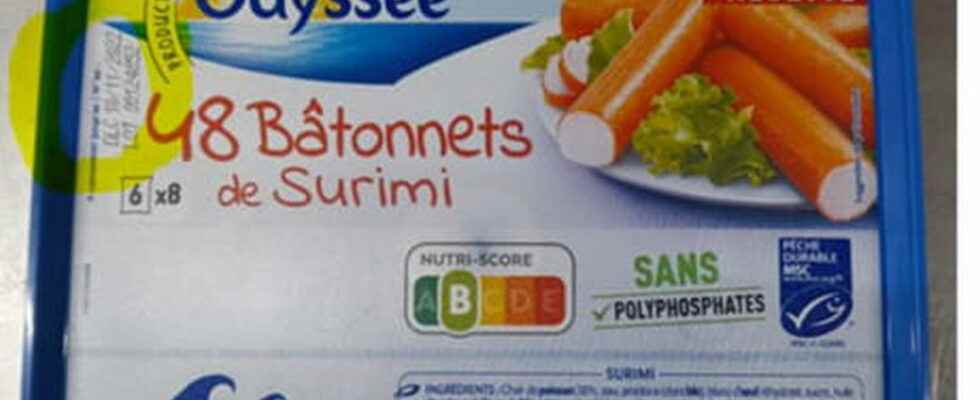 Recall of surimi by Intermarche because of a microbe