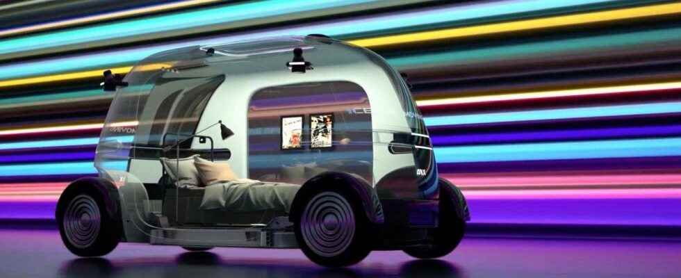 Robobus an autonomous shuttle sometimes office bedroom gym or video