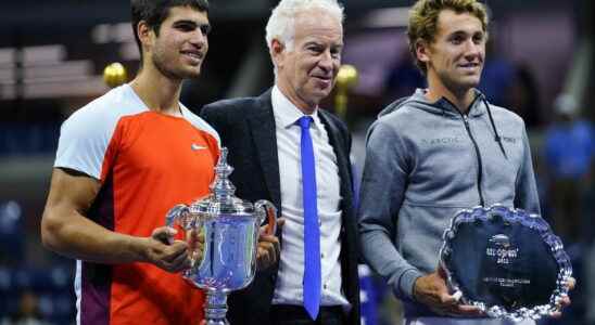 US Open 2022 Swiatek and Alcaraz on the roof of