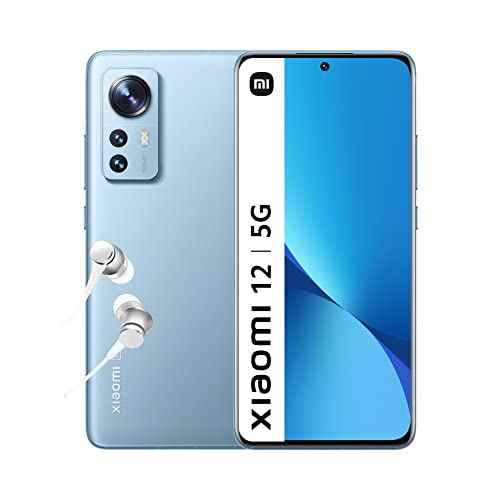 Xiaomi 12 - 8+128GB Smartphone, 6.28” 120Hz AMOLED Screen, Snapdragon 8 Gen 1 Processor, 50MP+13MP+5MP Triple Camera, 4500mAh Battery, Blue (French Version + 2 years warranty)