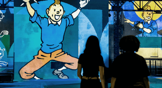 Atelier des Lumieres 2022 visit of Tintin the immersive adventure