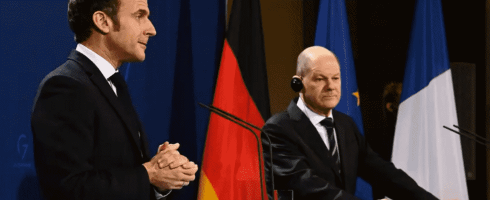 Between Olaf Scholz and Emmanuel Macron a meeting to ease