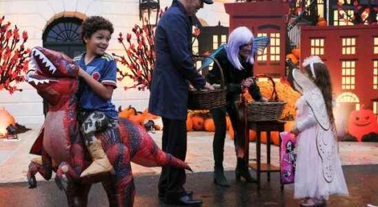 Halloween celebration from US President Joe Biden and his wife