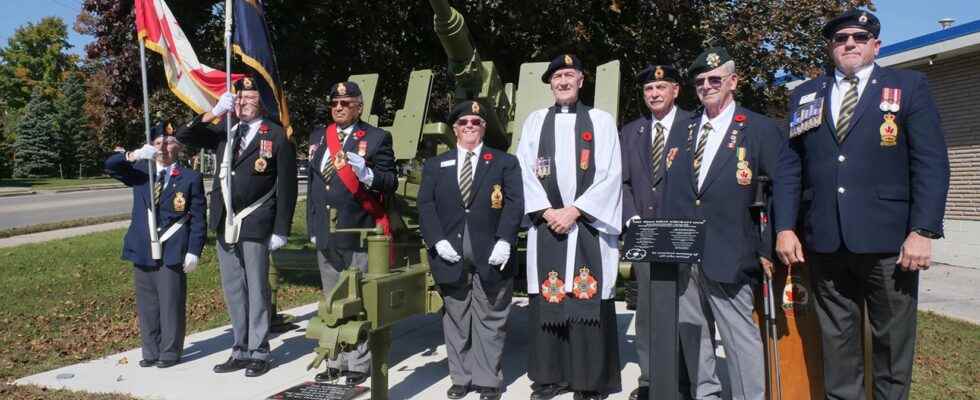 Legion re dedicates memorial gun