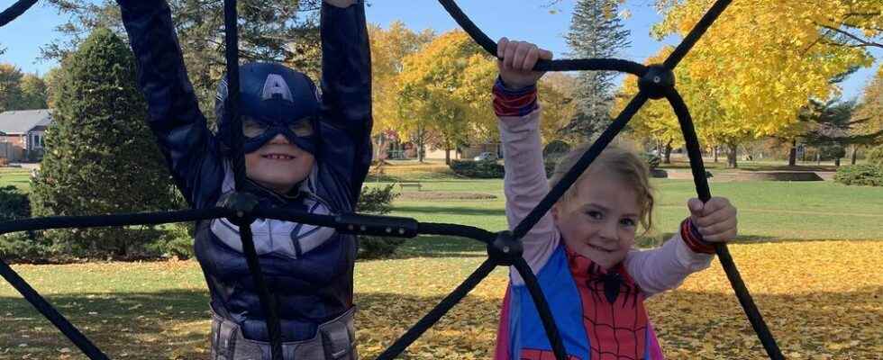 Neighborhood celebrates new playground equipment