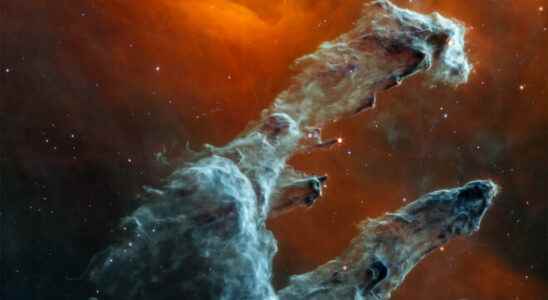 Pillars of Creation photographed with James Webb Space Telescope