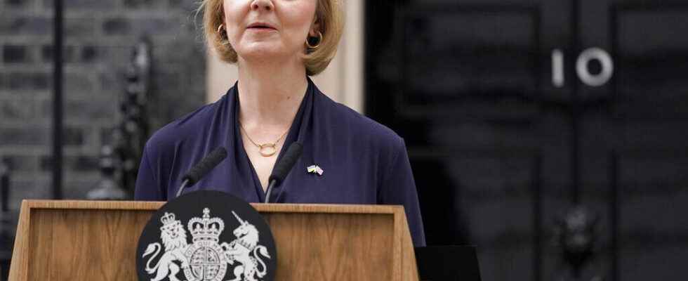 Prime Minister Liz Truss resigns