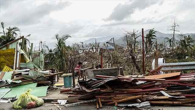 Storm hit the Philippines Many people died