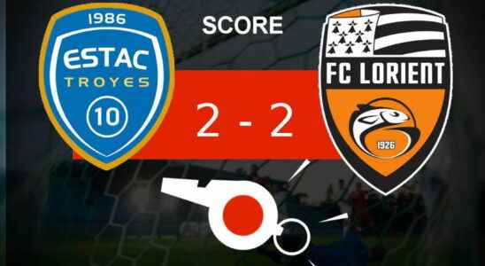 Troyes Lorient the two teams leave each other back