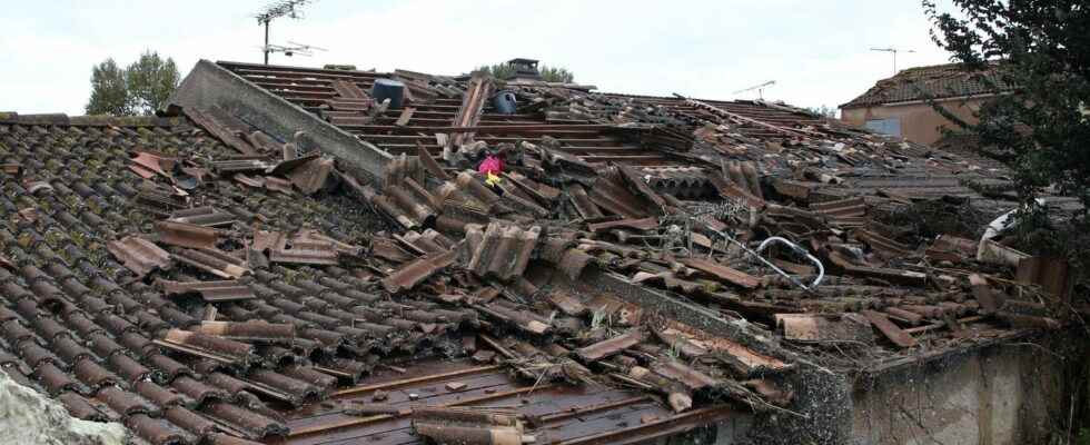 the images of the damage dozens of houses affected