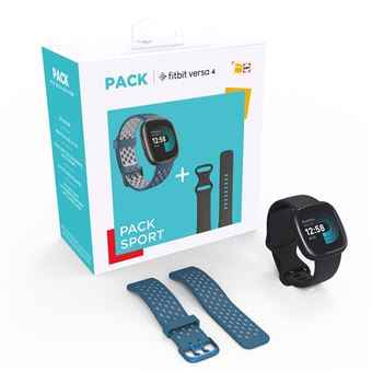 Fitbit Exclusive Pack FNAC-DARTY With Versa 4 Black + Bracelet