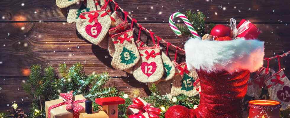 A toy Advent calendar for children