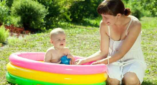 Baby pool the top for safe paddling