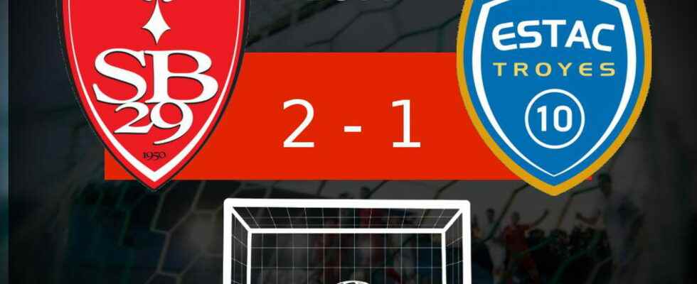 Brest Troyes Stade Brestois leads the score for the