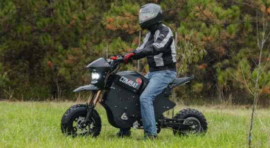 Electric motorcycle convertible into snowmobile