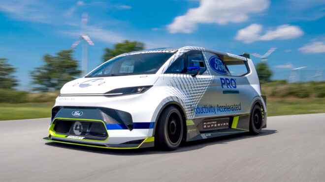 Ford Pro Electric SuperVan by Levent Tuna hit the track