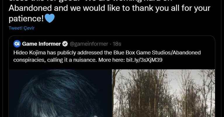 Hideo Kojima is fed up with Blue Box