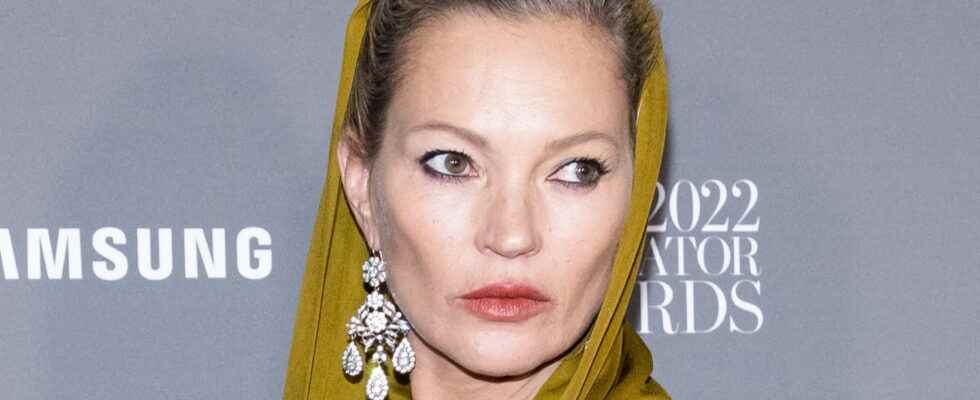 Kate Moss dares the completely transparent dress on the red