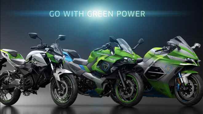 Kawasaki Ninja EV and Z EV electric motorcycle models introduced