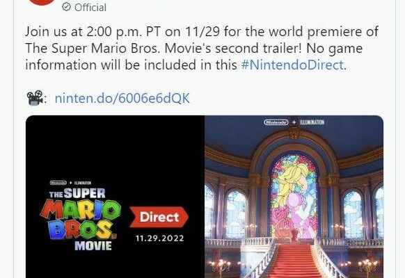 New trailer for Super Mario movie is coming