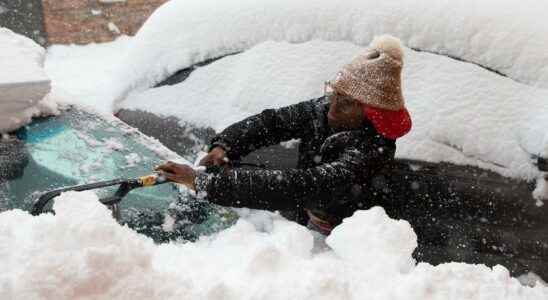 One and a half meters of snow buries New York