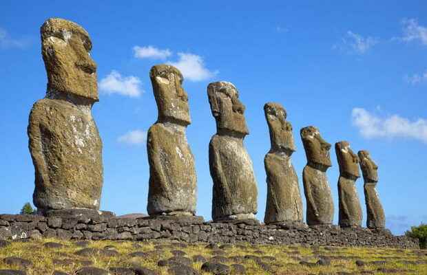 The statues of Easter Island