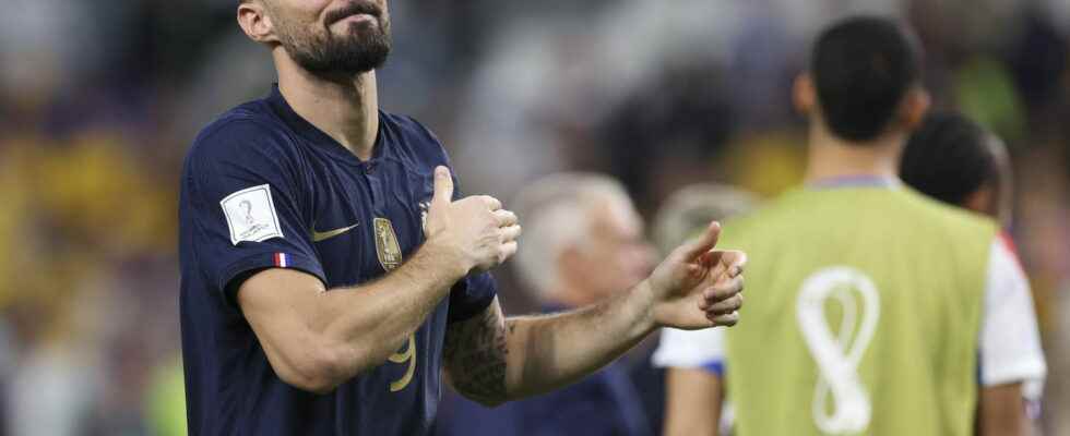 Top scorer of the France team Giroud tied with Henry