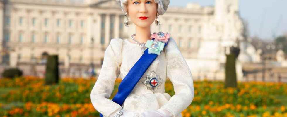 Toys and figurines in tribute to Queen Elizabeth II