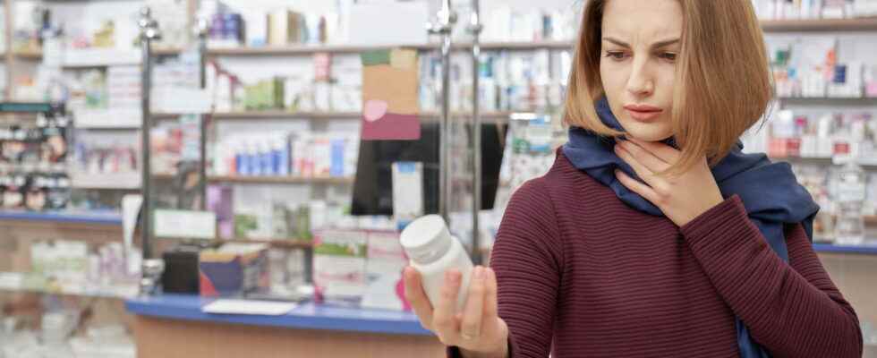 What medicines to take for sore throat