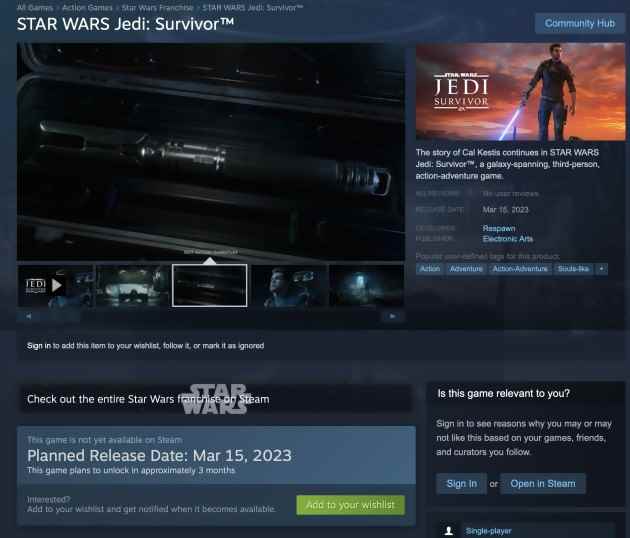 Star Wars: Jedi Survivor