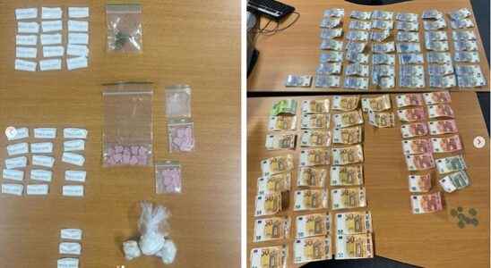 33 packs of coke and 35 pills police find drugs