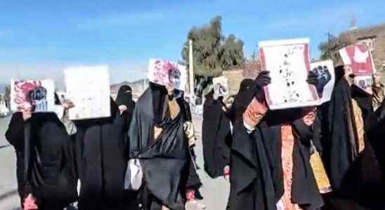 A protest in a violently suppressed city in southeastern Iran