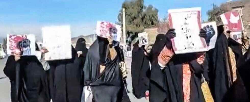 A protest in a violently suppressed city in southeastern Iran