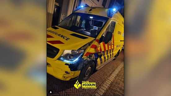 Ambulance stolen in the center of Utrecht then collides with