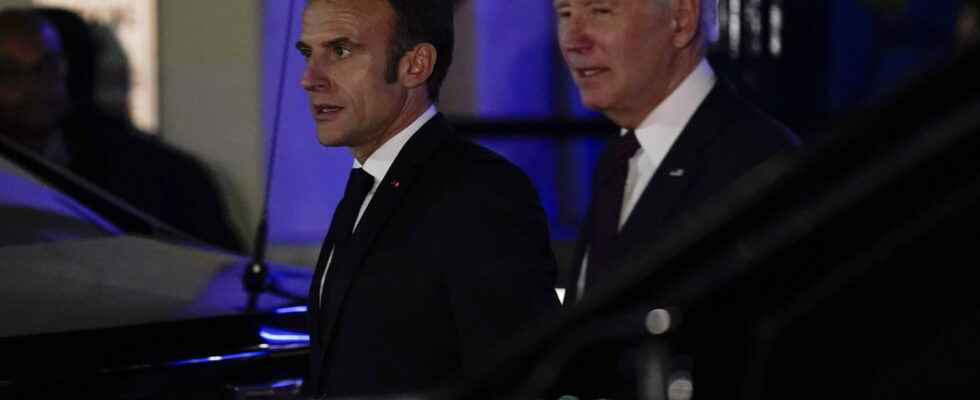 DIRECT For Macron a sumptuous but decisive dinner with Biden