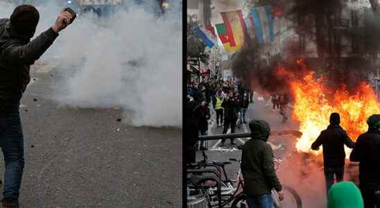 Demonstrations in Paris after fatal shooting police fired tear