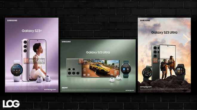 First official press images for the Samsung Galaxy S23 series